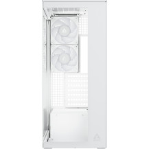 ARCTIC Xtender White (Clear Glass) - Case per PC, Vetro Panoramico Temperato, Supporto per Radiatore 2 x 420 mm, Torre Midi, E-A