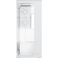 ARCTIC Xtender White (Clear Glass) - Case per PC, Vetro Panoramico Temperato, Supporto per Radiatore 2 x 420 mm, Torre Midi, E-A