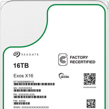 RIGENERATO HDD Seagate Exos X16 ST16000NM001G 16TB Sata 256MB
