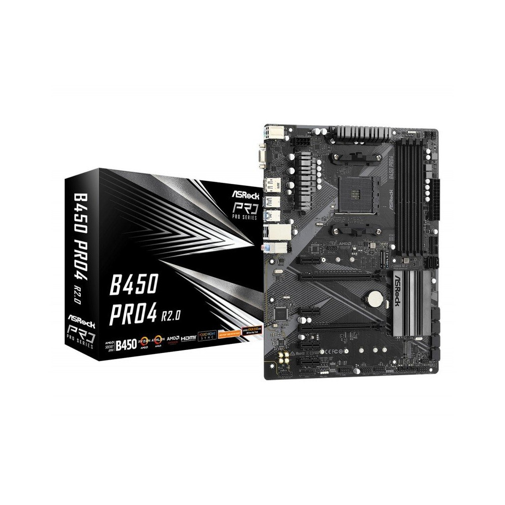 ASROCK B450 PRO4 R2.0 (AM4) (D)