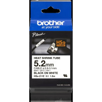 Brother HSe-211E Nastro Nero su bianco