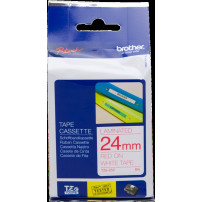 Brother TZe-252 Nastro Rosso su bianco