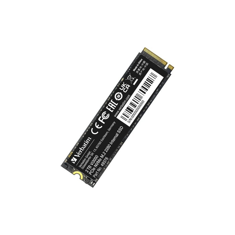 VERBATIM SSD INTERNO VI3000 2TB M.2 PCI-E R/W 3300/3300 GEN 3X4