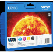 Brother LC-980 Multipack nero / ciano / magenta / giallo (LC980VALBPDR)