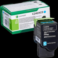 Lexmark C242XC0 ciano toner (C/MC2425/2535)