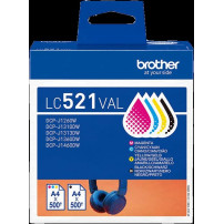 Brother LC521VAL Multipack nero / ciano / magenta / giallo (LC521VAL)