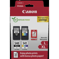 Canon PG-540L+CL-541XL nero / differenti colori Value Pack (+ 10x15 cm Fotopapier 50 Blatt)