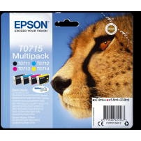 Epson T0715 Multipack nero / ciano / magenta / giallo (C13T07154012)