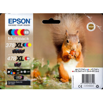 Epson 378XL+478XL Multipack nero / ciano / magenta / giallo / Rosso / Grigio (C13T379D4010)