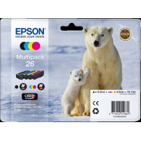 Epson 26 Multipack nero / ciano / magenta / giallo (C13T26164010)