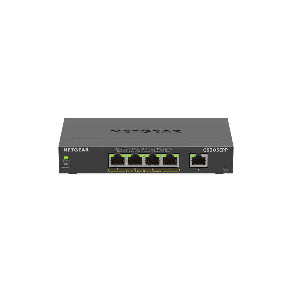 NETGEAR Plus Switch 5-port 10/100/1000 GS305EPP-100PES