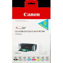 Canon CLI-42 Multipack nero / ciano / magenta / giallo / Grigio / ciano (chiaro) / magenta (chiaro) / grigio (chiaro) (6384B010)