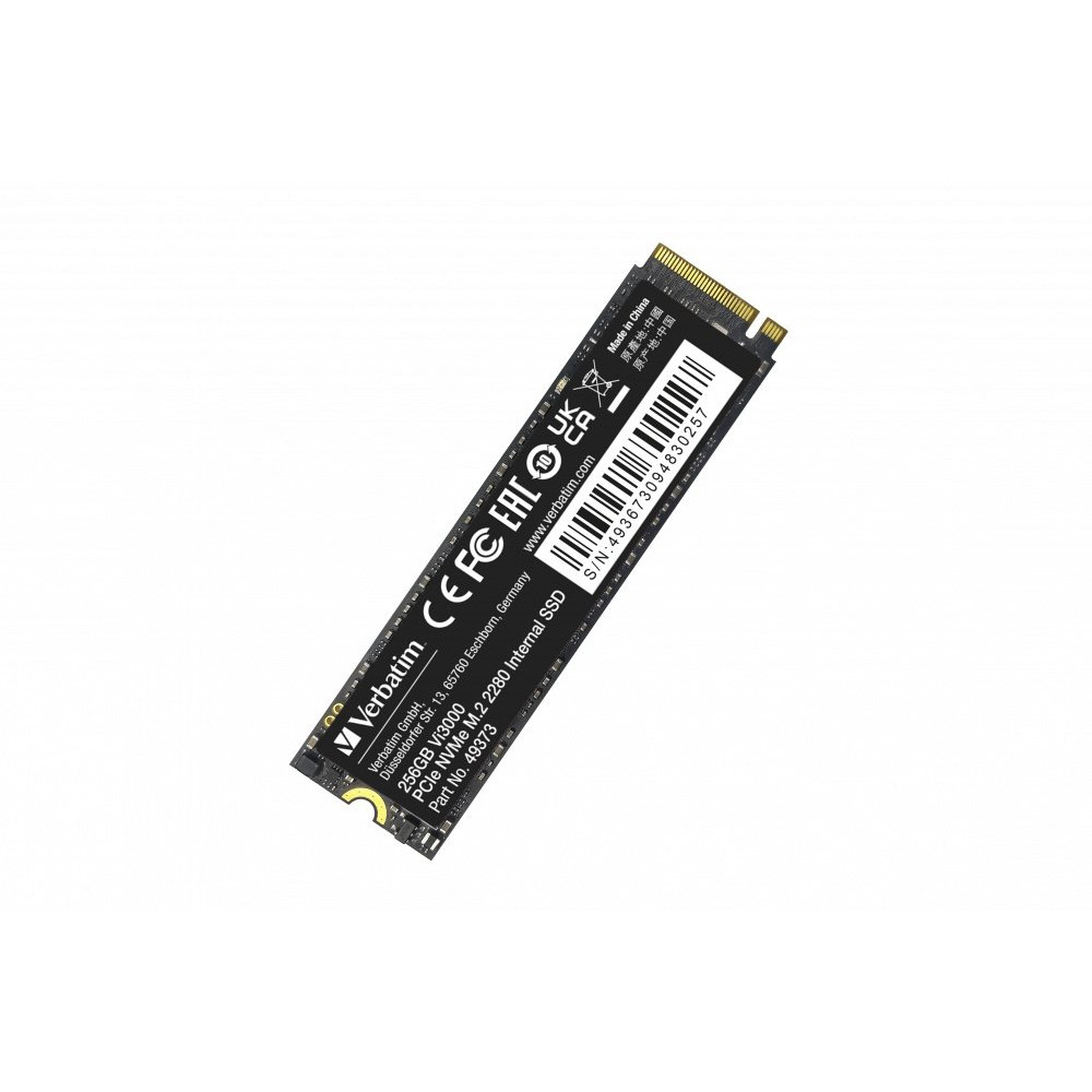 VERBATIM SSD INTERNO VI3000 256GB M.2 PCI-E R/W 3300/3300 GEN 3X4