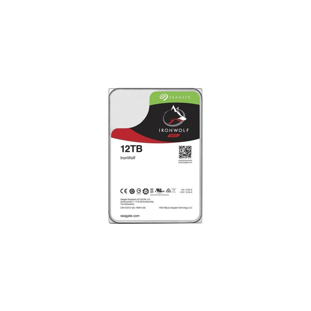 SEAGATE HDD IRONWOLF 12TB 3,5 7200RPM SATA 6GB/S BUFFER 256MB