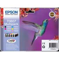 Epson T0807 Multipack nero / ciano / magenta / giallo / ciano (chiaro) / magenta (chiaro) (C13T08074011)