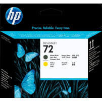 HP 72 Testina per stampa giallo / Nero (opaco) (C9384A)