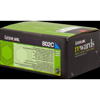 Lexmark 802C ciano toner (80C20C0)