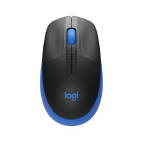 LOGITECH MOUSE WIRELESS M190 FULL-SIZE, OTTICO, USB, BLU