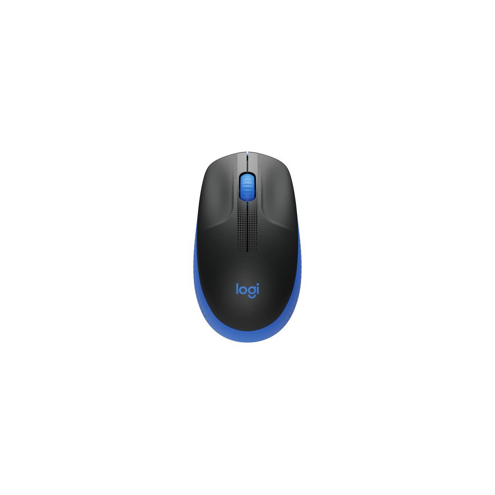 LOGITECH MOUSE WIRELESS M190 FULL-SIZE, OTTICO, USB, BLU