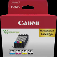 Canon CLI-571 Multipack nero / ciano / magenta / giallo (0386C008)