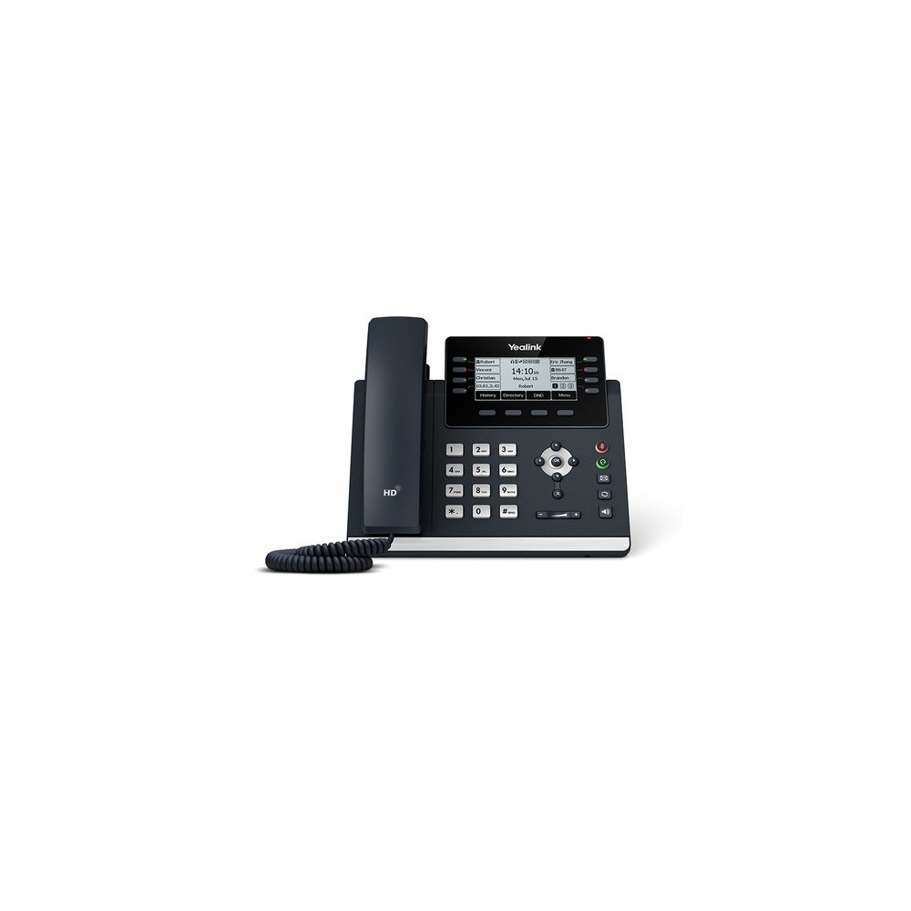 YEALINK TELEFONO VOIP 2XLAN GIGABIT, DISPLAY MONOCROMATICO, 1XRJ9, 16 LINEE SIP