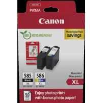 Canon PG-585XL+CL-586XL nero / ciano / magenta / giallo Value Pack (+ 10x15 cm Fotopapier 50 Blatt)
