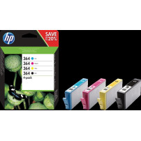HP 364 Multipack nero / ciano / magenta / giallo (N9J73AE)