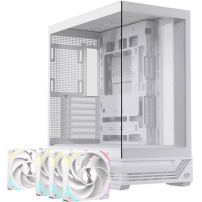 CASE ATX GAMING S800RGBWH ATX RGB BK  GAMING WH 4 X RGB FANS