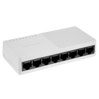 HIKVISION SWITCH 8 PORTE GIGABIT PLASTICO, L2, UNMANAGED, RJ45 PORTS, DESKTOP PLASTIC SWITCH