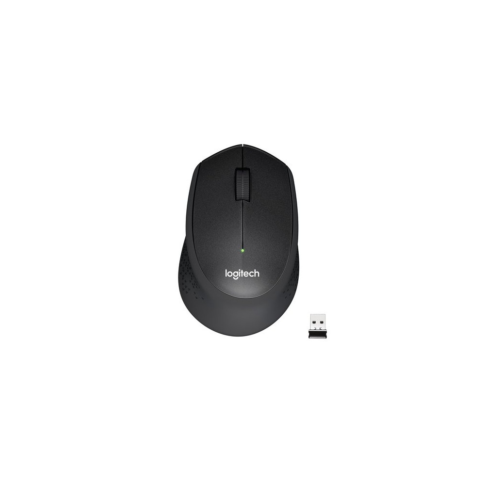 LOGITECH MOUSE M330 WIRELESS ERGONIMICO, 2 TASTI NERO