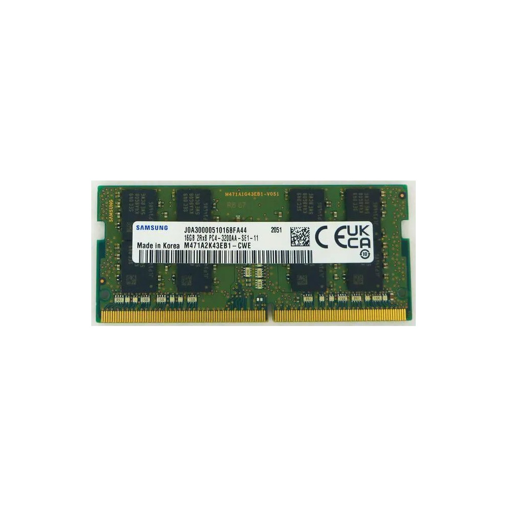 Samsung M471A2K43EB1-CWE 16GB DDR4 3200MHz PC4-25600 SODIMM memoria 1 x 16 GB 3200 MT/s