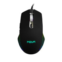 NOUA MOUSE GAMING NEON R USB NERO LED CON ROTELLA SCORRIMENTO