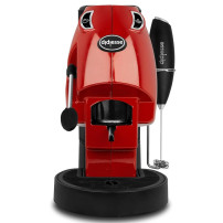 DIDIESSE BABY FROG COFFEE AND TEA (ROSSO PIENO) - MACCHINA DA CAFFE'' CON FRULLINO E DOPPIO PORTACIALDA - 450W DDSBABYFROGCTROSS