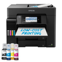EPSON MULTIF. INK A4 COLORE, ECOTANK ET-5855, 25PPM, FRONTE/RETRO, ADF, USB/LAN/WIFI, 4 IN 1