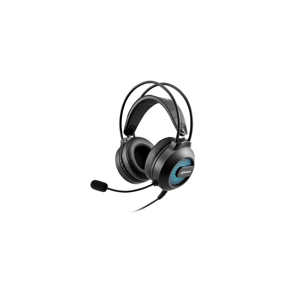 SHARKOON CUFFIE,, USB SOUND CARD, CON ILLUMINAZIONE