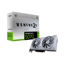 MSI VGA GEFORCE RTX 5070, RTX 5070 12G VENTUS 2X OC WHITE, 12GB GDDR7, HDMI/DP3, DUAL FAN, OC