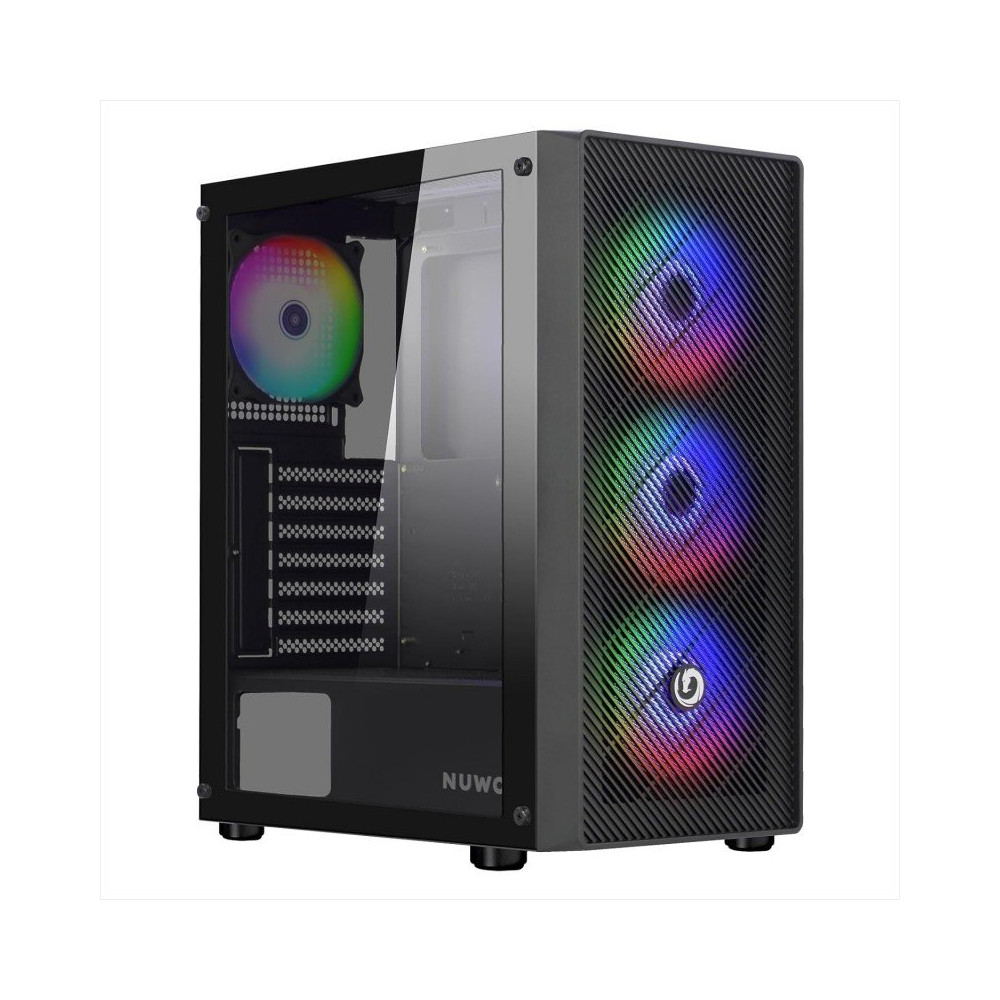 NUWO CASE ATX RODAN R603 NERO 0.5MM SPCC, 3 USB3.0/2.0 4, FAN ARGB FRONT RETE E SIDE GLASS