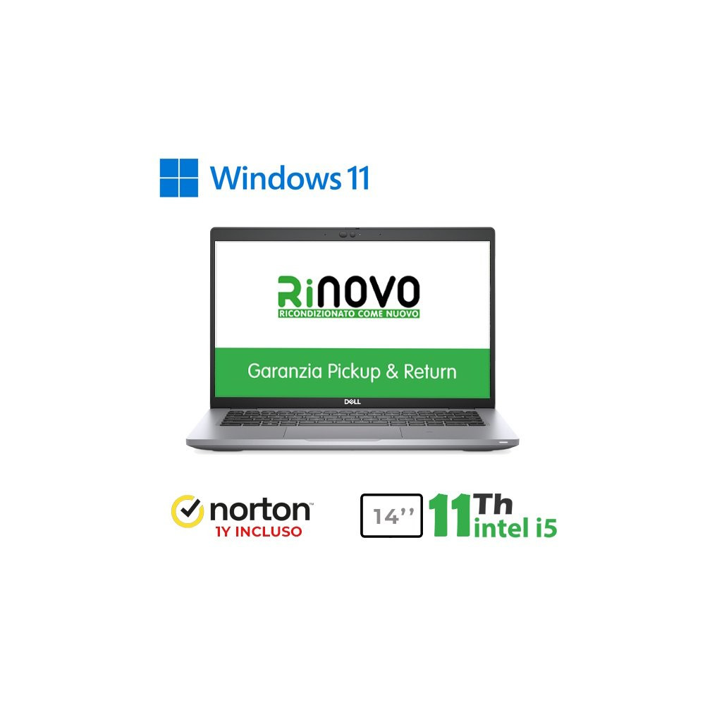 RINOVO DELL NB REFURBISHED LATITUDE 5420 i5-11X00 DDR4 16GB SSD 256GB 14"  W11P NO DVD GRADE A 1Y +