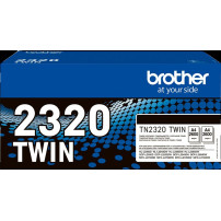 Brother TN-2320 TWIN Multipack nero