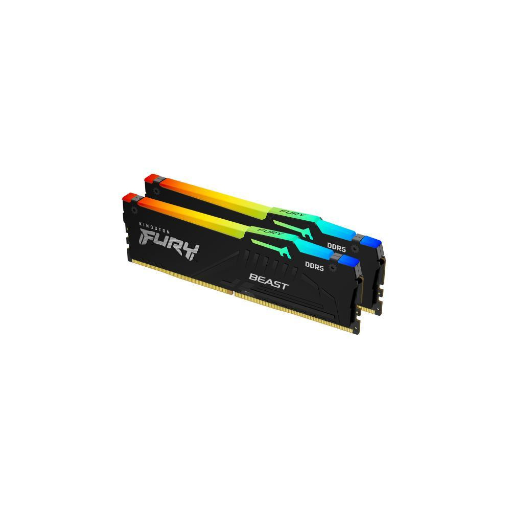 DDR5 64GB KIT 2x32GB PC 5600 Kingston FURY Beast RGB EX KF556C36BBEAK2-64