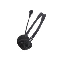CUFFIA C/MICROFONO USB BK AGILE ADJ