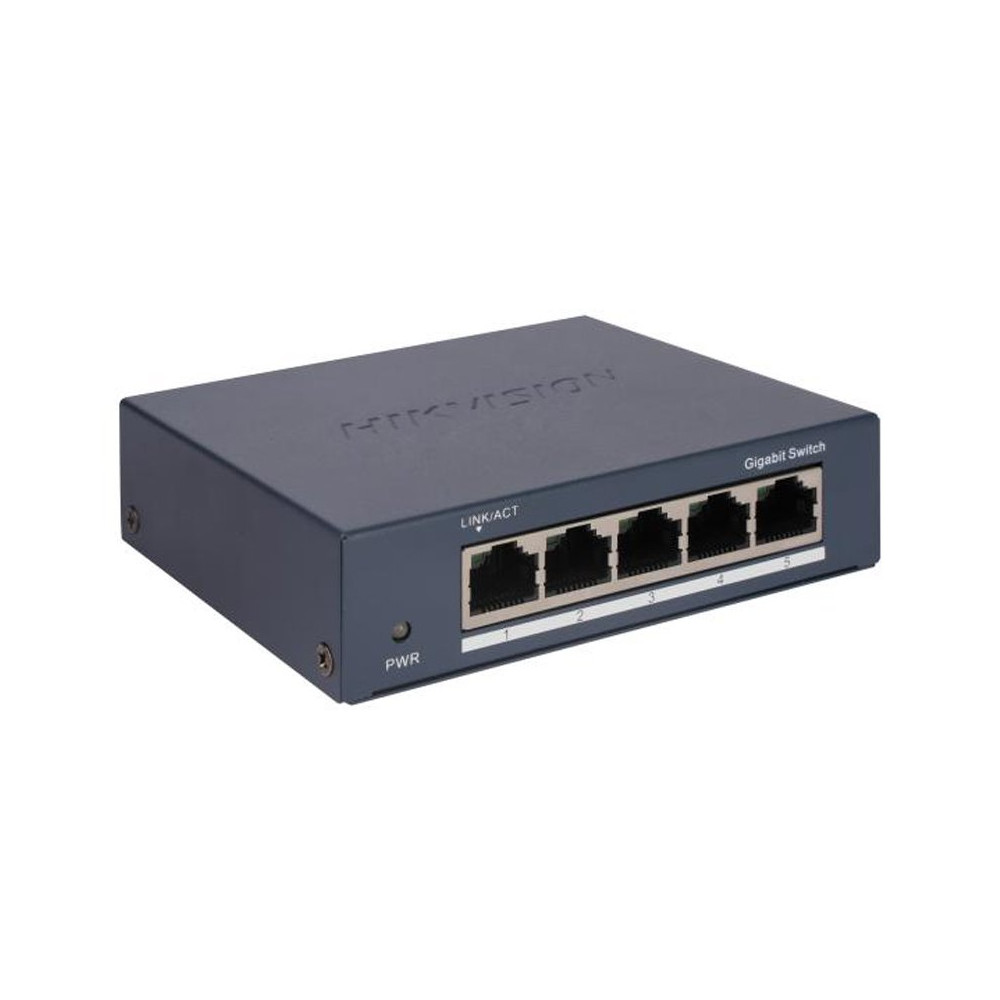 HIKVISION DS-3E0505-O - DESKTOP SWITCH 5 PT 10/100/1000M RJ45 CASE METALLO HIKDS-3E0505-O