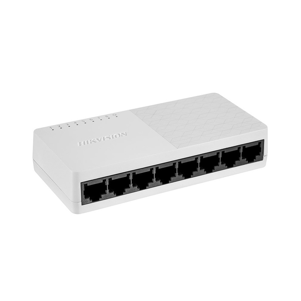 HIKVISION DS-3E0108D-O - DESKTOP SWITCH 8 PT 10/100 RJ45 CASE PLASTICA HIKDS-3E0108D-O