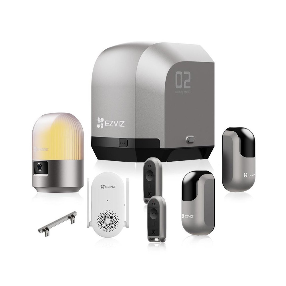 EZVIZ HG2 600 PRO - MOTORE SMART PER CANCELLO SCORREVOLE - CONTROLLO REMOTO - ALLARME LAMPEGGIANTE CON TELECAMERA INTEGRATA EZVC