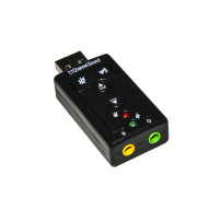 SCHEDA AUDIO USB 2.0 BK PER WINDOWS 10/8/7/VISTA/XP/MAC/LIN