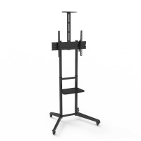 STAFFA  PAVIMENTO TV FINO 600X400 NPF10313 LOAD 50KG CON RUOTE