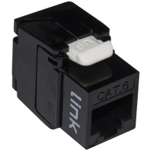 KEYSTONE UTP CAT.6 RJ45 NERO 180? TOOLESS CONTATTI DORATI 50 MICRON