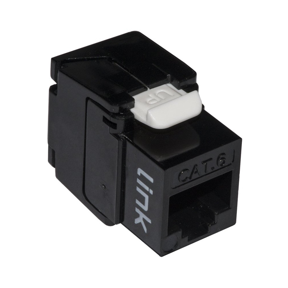 KEYSTONE UTP CAT.6 RJ45 NERO 180? TOOLESS CONTATTI DORATI 50 MICRON