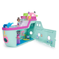 Gabby's Dollhouse , Crociera dei gatti di Gabby, nave da crociera giocattolo con 2 personaggi, giocattoli a sorpresa e accessori