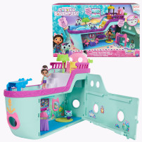 Gabby's Dollhouse , Crociera dei gatti di Gabby, nave da crociera giocattolo con 2 personaggi, giocattoli a sorpresa e accessori